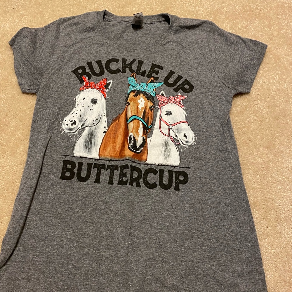 Grey western t-shirt